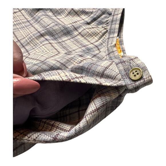 Pendleton Blue Plaid Maxi Wool Skirt Classic Vintage pockets 6/8 - Picture 3 of 10